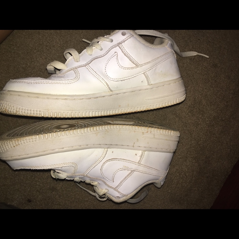 White Custom Nike Air Forces
